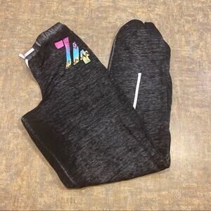 Hard Candy Elastic Waist Joggers Juniors Size Small 3 - 5 Heathered Black #74